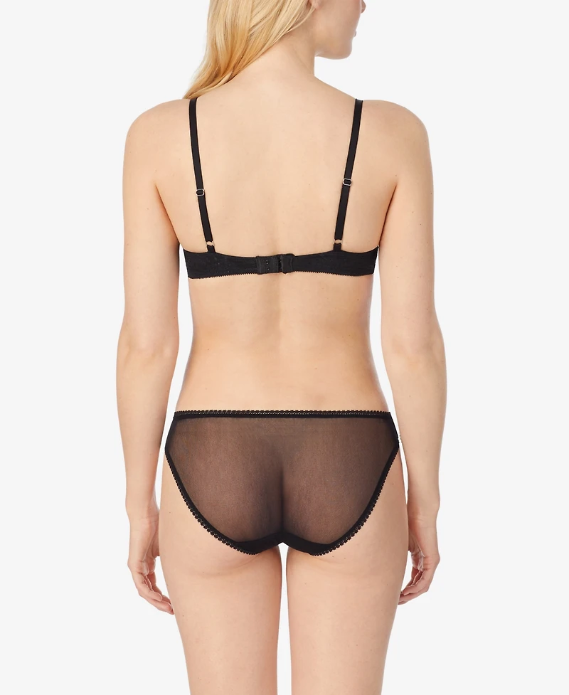 On Gossamer Women's Sleek Lace Wire Free Lift Bra G9226