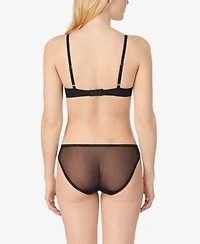 On Gossamer Women's Sleek Lace Wire Free Lift Bra G9226