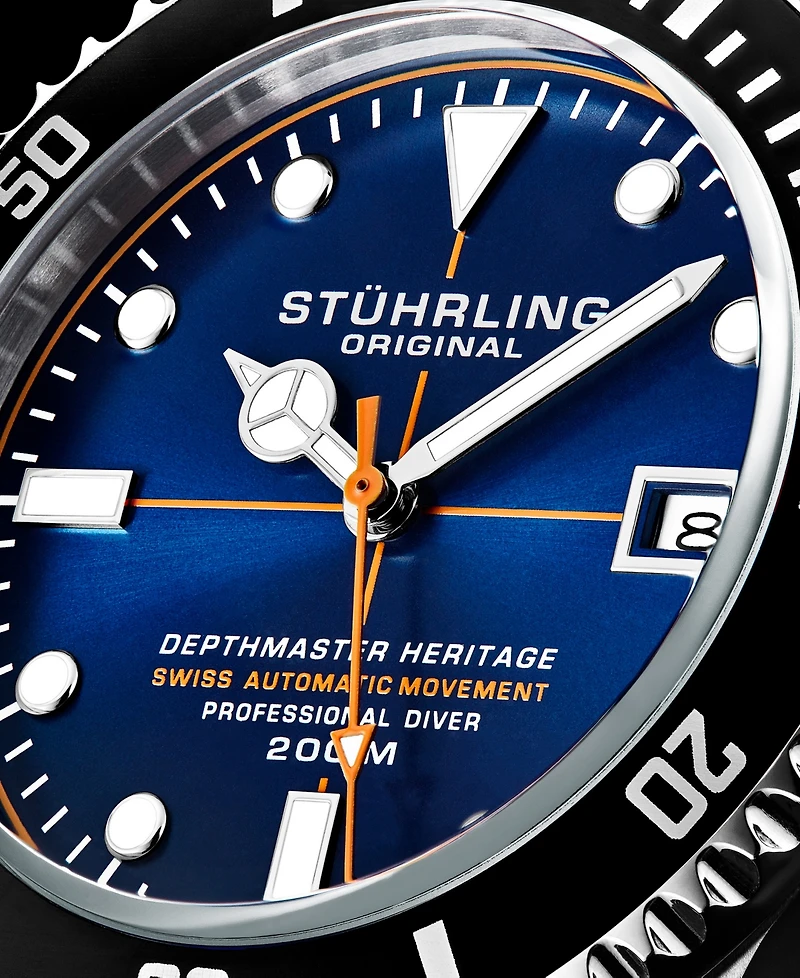 Men's Swiss Automatic Silver-Tone Stainless Steel Bracelet Watch 42mm