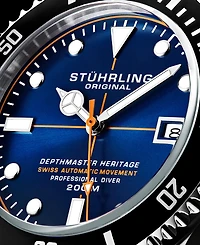 Men's Swiss Automatic Silver-Tone Stainless Steel Bracelet Watch 42mm