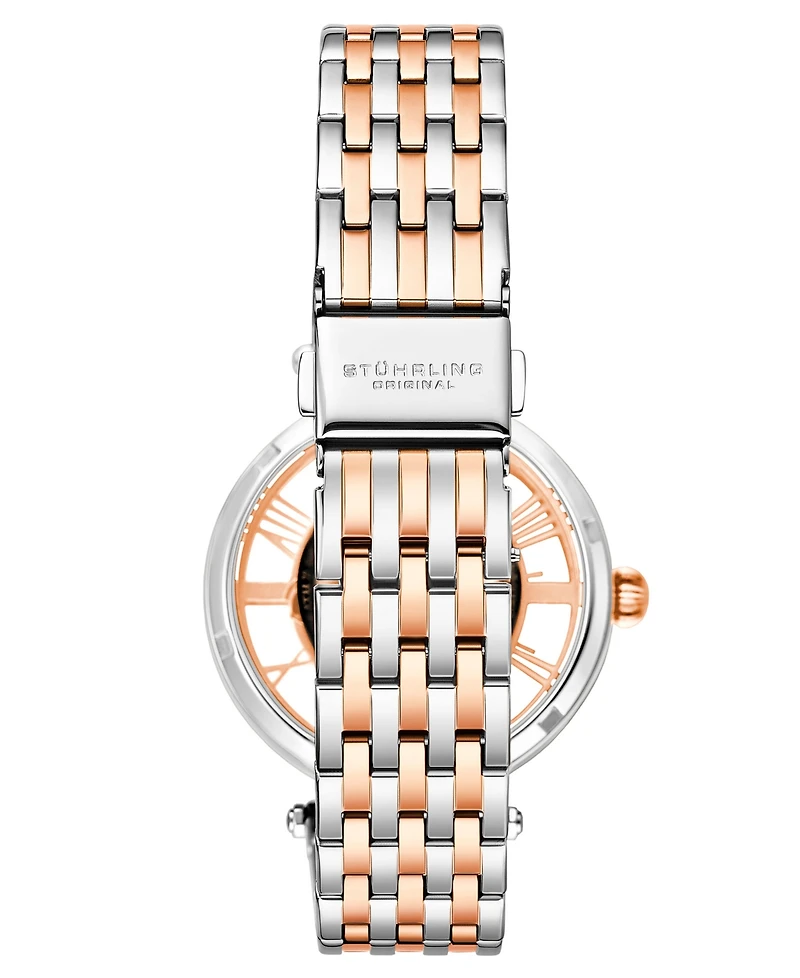 Women's Automatic Silver-Tone Stainless Steel Link Bracelet Watch 38mm
