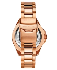 Men's Depthmaster Rose Gold-Tone Stainless Steel Link Bracelet Watch 43mm