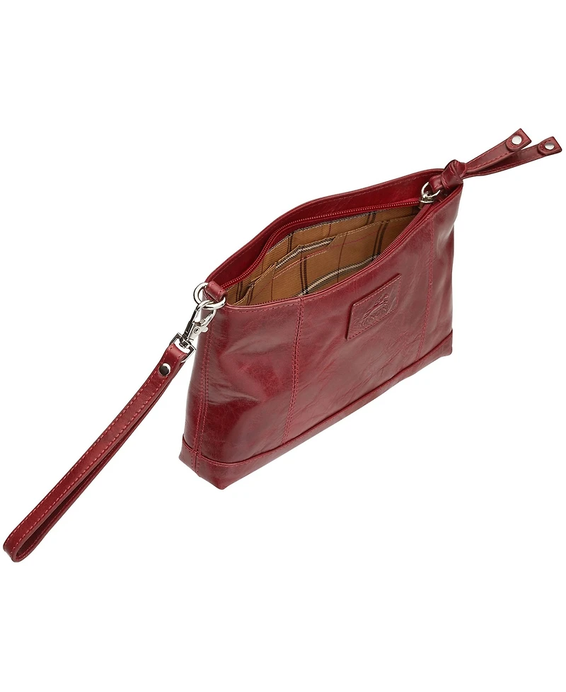 Mancini Casablanca Collection Rfid Secure Ladies Wristlet
