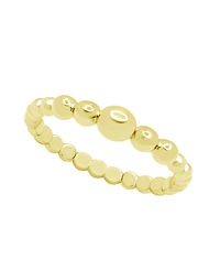 And Now This Graduated Ball Ring Gold Plated