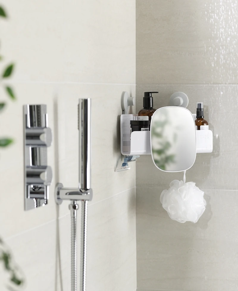Joseph Joseph EasyStore Large Shower Shelf with Removable Mirror
