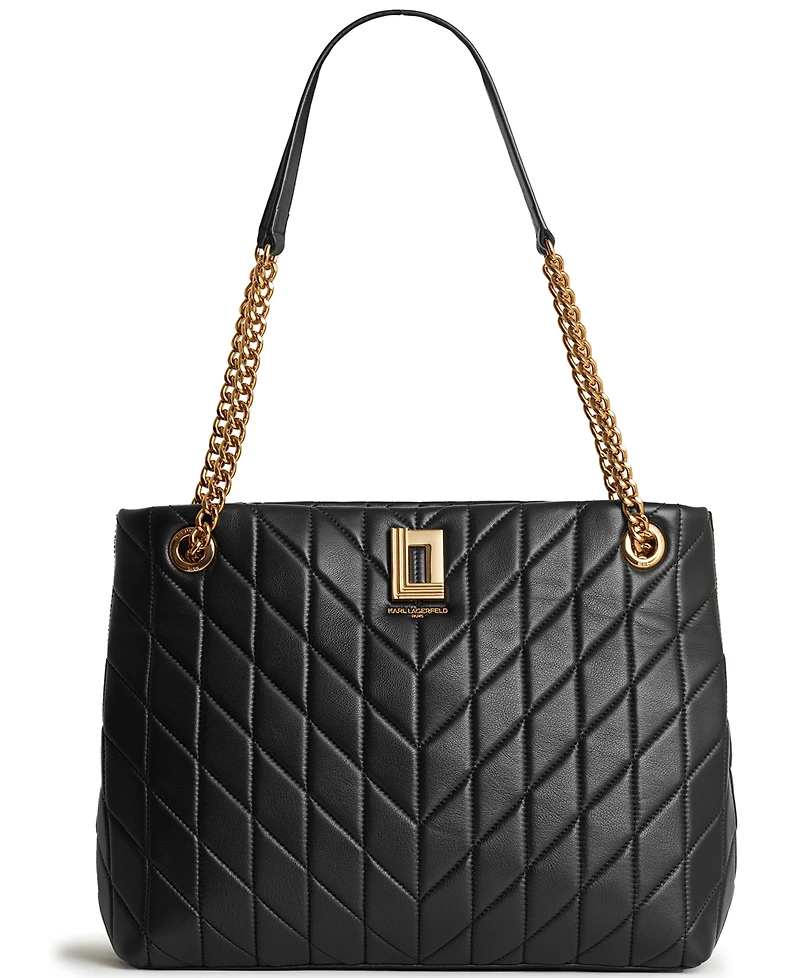 Karl Lagerfeld Paris Lafayette Leather Tote