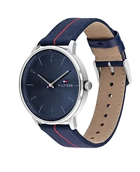 Tommy Hilfiger Men's Navy Nylon Strap Watch 43mm