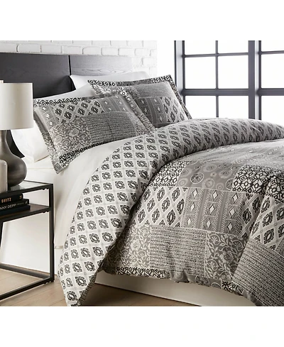 Southshore Fine Linens Vilano Global Patchwork Ultra Soft 3-Pc. Duvet Cover Set