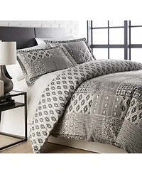 Southshore Fine Linens Vilano Global Patchwork Ultra Soft 3-Pc. Duvet Cover Set