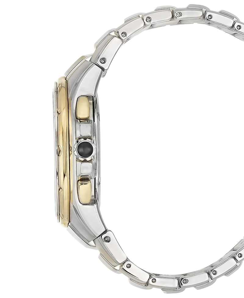 Seiko Men's Solar Chronograph Coutura Two-Tone Stainless Steel Bracelet Watch 44mm SSC376