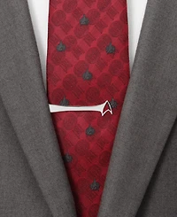 Star Trek Men's Sterling Cutout Delta Shield Tie Bar