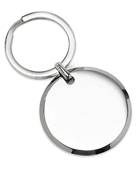 Ox & Bull Trading Co. Men's Round Engravable Stainless Steel Key Chain