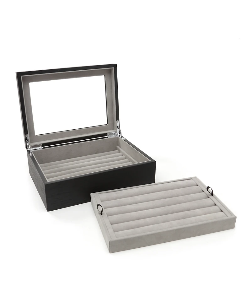 Ox & Bull Trading Co. Men's Onyx Cufflinks Collector's Case