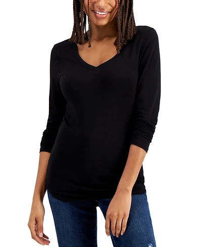 Aveto Juniors' V-Neck Long-Sleeved Top