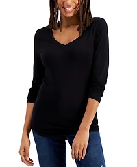 Aveto Juniors' V-Neck Long-Sleeved Top
