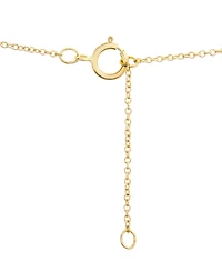 Diamond Initial Pendant Necklace (1/10 ct. t.w.) in 14k Gold, 17" + 1" Extender