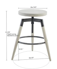 Ink+Ivy Frazier Adjustable Counter and Barstool