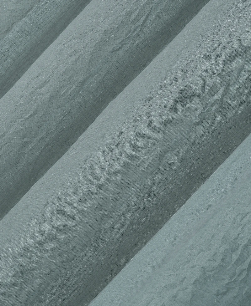 Silvia Crushed Texture Semi-Sheer Rod Pocket Curtain Panel