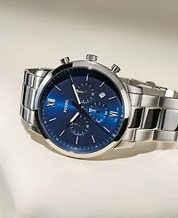Fossil Men's Neutra Silver-Tone Bracelet Watch 44mm