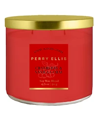 Perry Ellis Cranberry and Vanilla Chai Candle, 14.5 oz