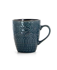 Elama Deep Sea Mozaic 16 Pc. Dinnerware Set, Service for 4