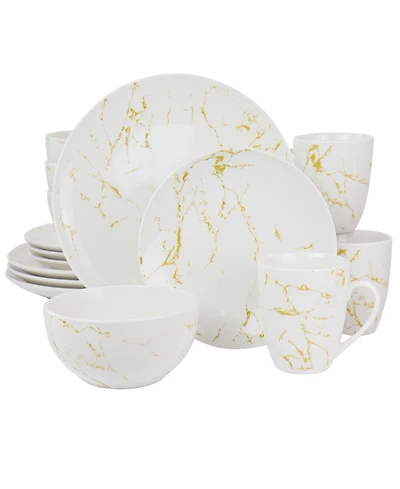 Elama Fine Marble 16 Pc. Dinnerware Set