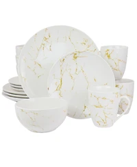 Elama Fine Marble 16 Pc. Dinnerware Set
