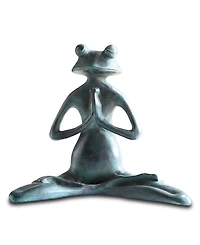 Meditating Yoga Frog Garden Sculpture