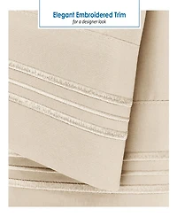 Nestl Premier 1800 Series Deep Pocket Bed 4 Piece Sheet Set, Rv Queen