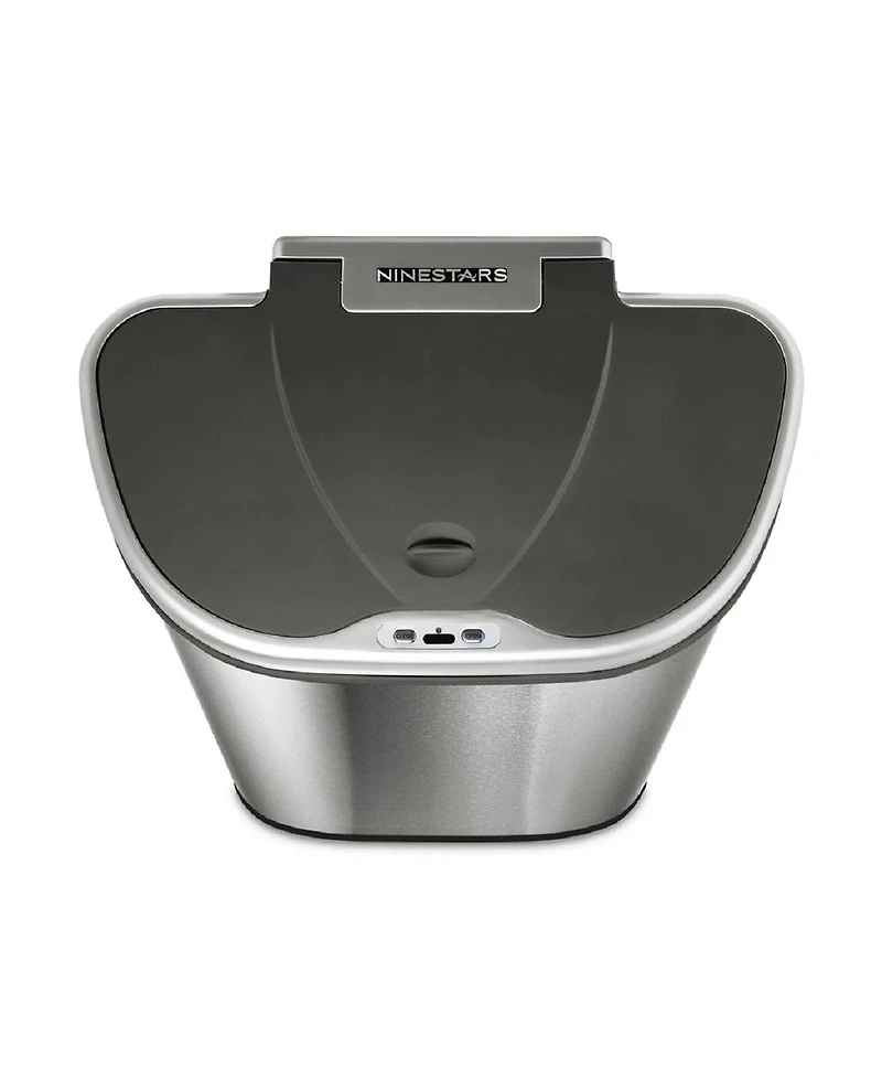 Ninestars Automatic Touchless Motion Sensor Semi-Round Trash Can