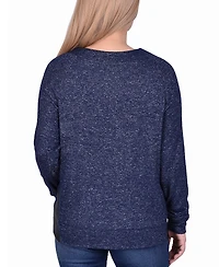 Women's Long Sleeve Lacing Detail Pullover