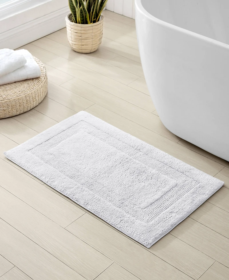 Tommy Bahama Home Long Branch Cotton Tufted Reversible Bath Rug, 21" X 34"
