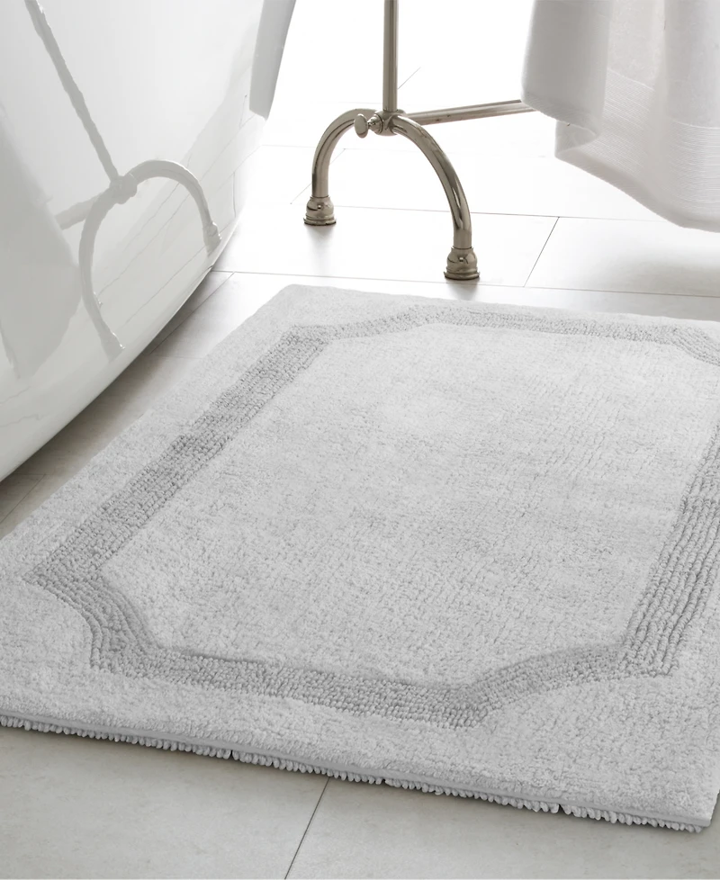Laura Ashley Reversible Cotton Bath Mat, 17" x 24"