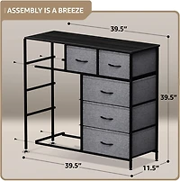 Sorbus 9 Drawers Dresser - Furniture Storage for Bedroom, Closet, Office Organization Steel Frame, Wood Top