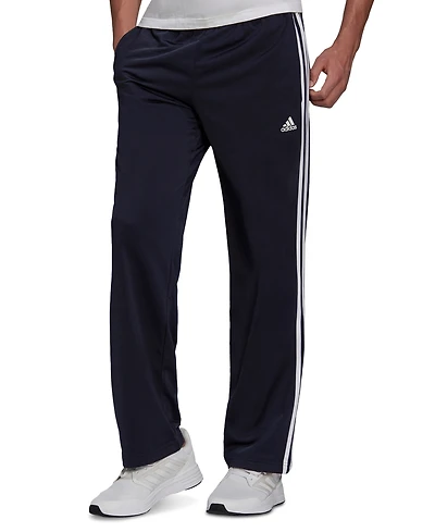 adidas Men's Primegreen Essentials Warm-Up Open Hem 3-Stripes Track Pants