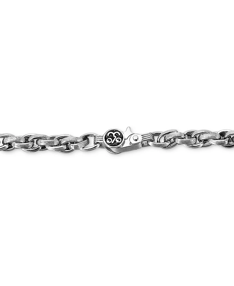 Esquire Men's Jewelry Triple Woven Link 22" Chain Necklace, Created for Macy's
