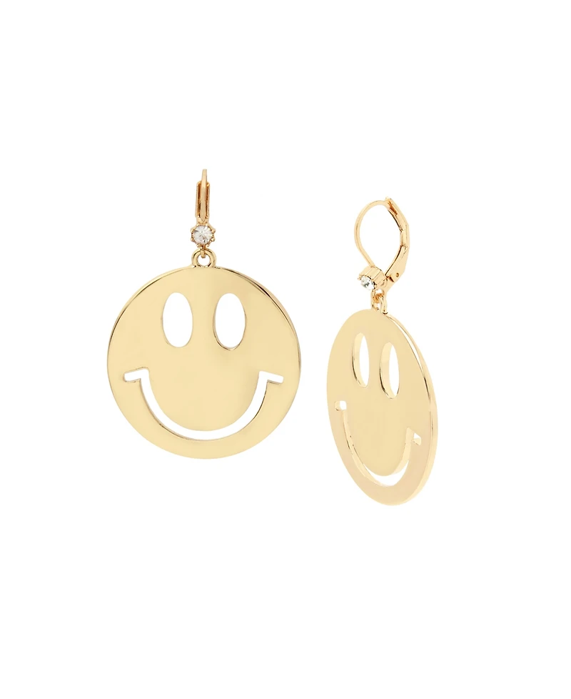 Betsey Johnson Smiley Drop Earrings
