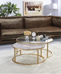 Acme Furniture Shanish 2-Piece Nesting Table Set