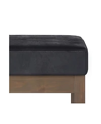 Milltown Contemporary Rectangle Footstool Ottoman Bench