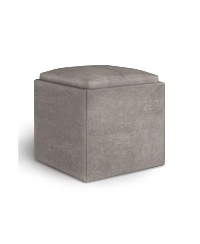 Rockwood Cube Storage Ottoman with Tray