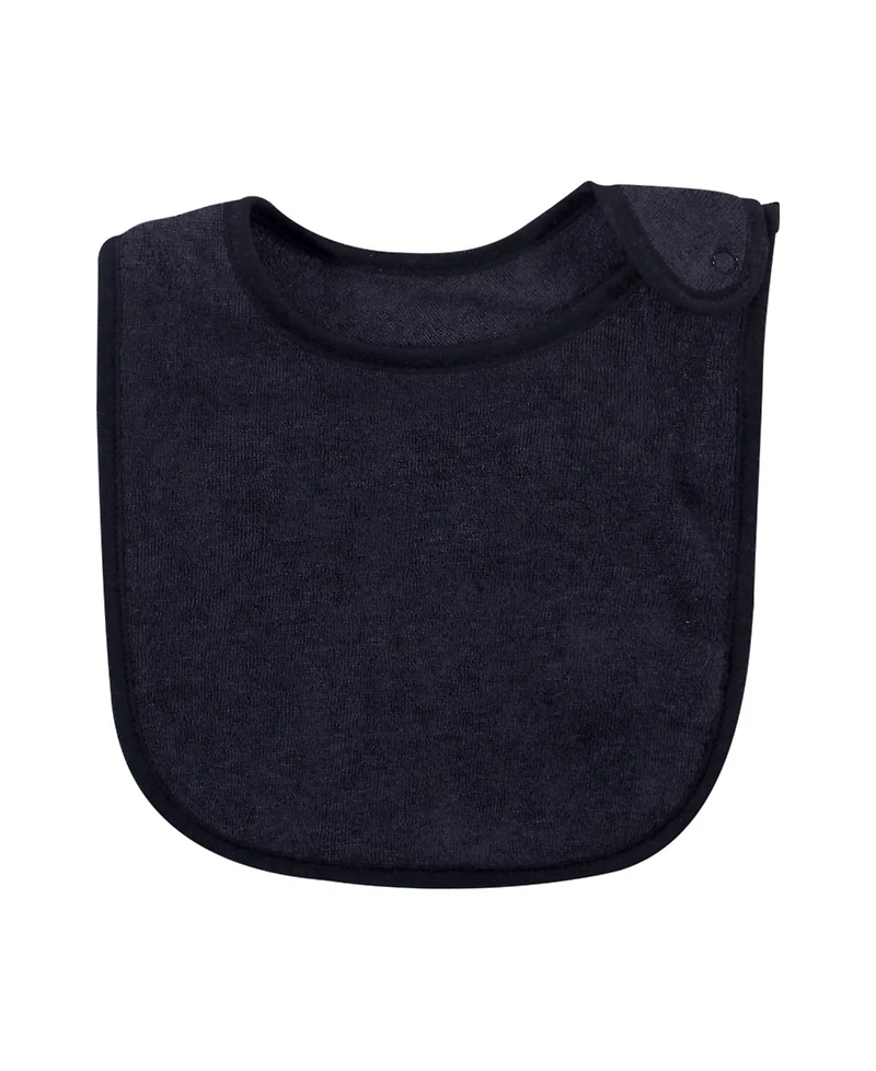 Hudson Baby Infant Unisex Rayon from Bamboo Terry Bibs, Soft Neutral, One