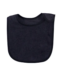 Hudson Baby Infant Unisex Rayon from Bamboo Terry Bibs, Soft Neutral, One