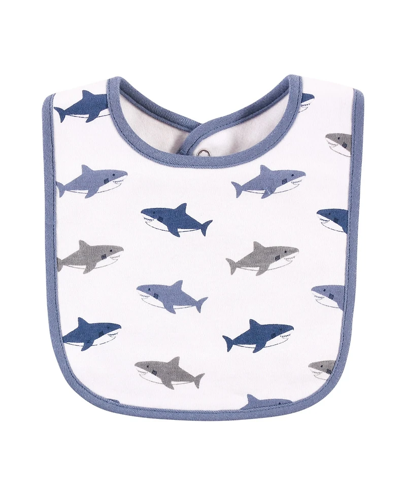 Hudson Baby Boys Essential 5-Piece Bib & Sock Collection