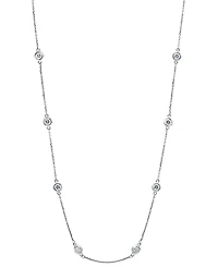 Effy Diamond Bezel 20" Statement Necklace (1 ct. t.w.) 14k White, Yellow or Rose Gold