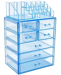 Sorbus Clear Cosmetic Makeup Organizer Case & Display - Spacious Design - Great for Dresser, Bathroom, Vanity & Countertop