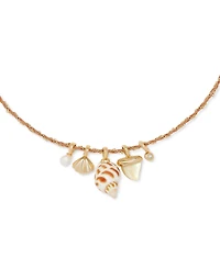 Kendra Scott 14k Gold-Plated Sea-Motif Cord-Wrapped Charm Necklace, 16" + 2" extender