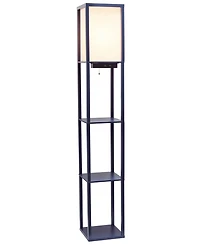 Simple Designs Floor Lamp Etagere Organizer Storage Shelf