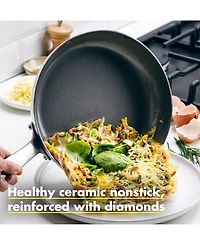 GreenPan Chatham Stainless Ceramic Nonstick 2-Pc. Frypan Set