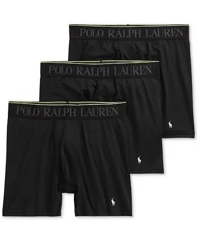 Polo Ralph Lauren Men's 3-Pack Flex Performance Air Boxer Briefs