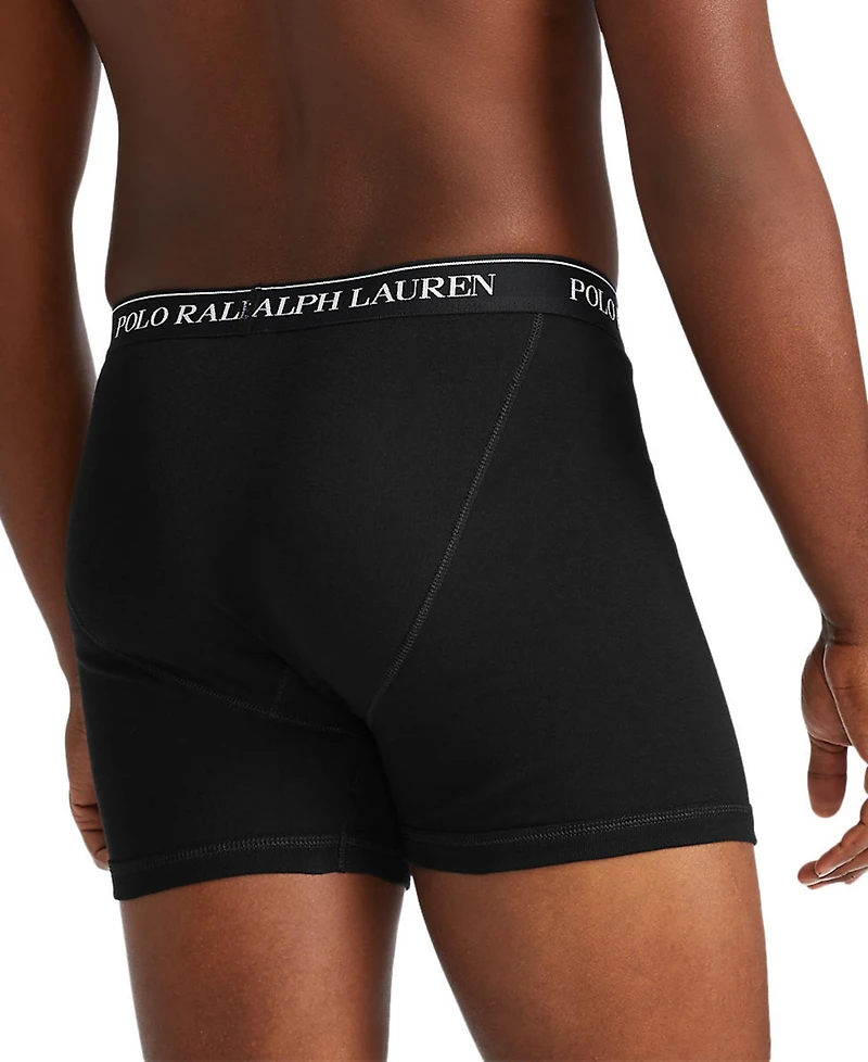 Polo Ralph Lauren Men's 3-Pack Big & Tall Cotton Boxer Briefs